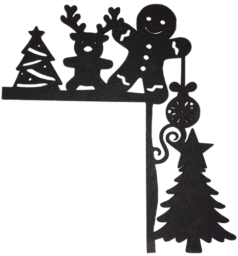 Décoration de porte - Noël